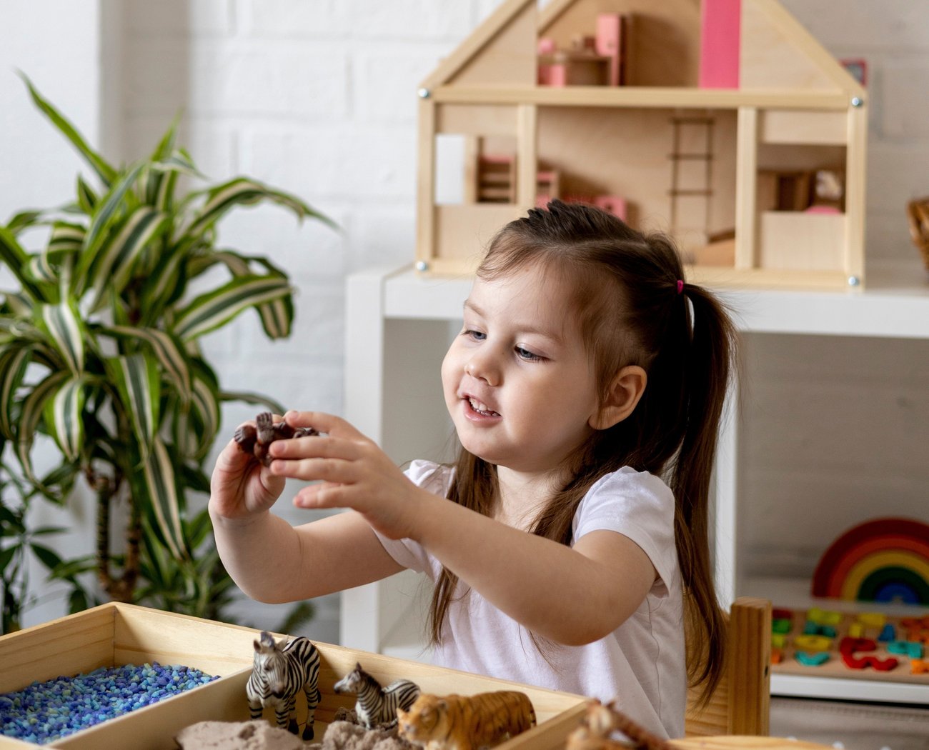 Child Playing with Toys